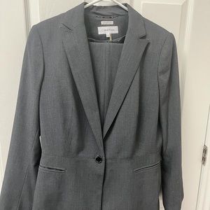Calvin Klein women grey blazer and pants